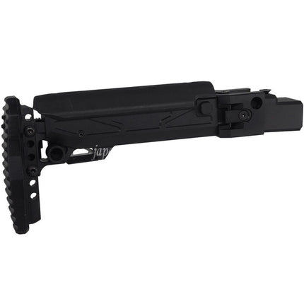 5KU KPYK 伸縮式折りたたみライフルストック チークライザー付き GHK AKM V2シリーズGBBライフルに適合 ブラック