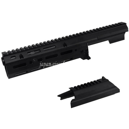 5KU 340mm MK3 Monolithic 1913 20mm M-LOK 上ハンドガードレールシステムセット      CYMA AK105 AKM AKシリーズ電動ガンに適しています  ブラック