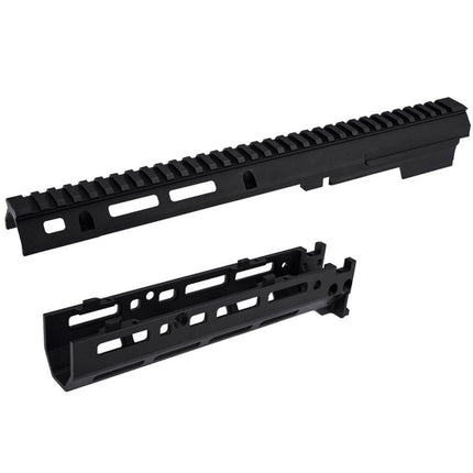 5KU 340mm MK3 Monolithic 1913 20mm M-LOK 上ハンドガードレールシステムセット      CYMA AK105 AKM AKシリーズ電動ガンに適しています  ブラック