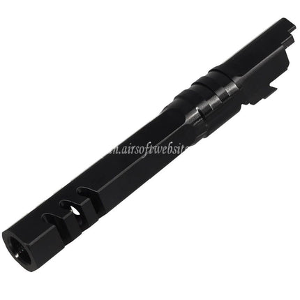 5KU  5インチ ステンレススチール 六角形アウターバレル +11mm CW 時計回りネジArmorer Works AW WE-TECH 東京マルイ Hi-Capa 5.1 シリーズ GBB ピストル エアソフトガンに適合