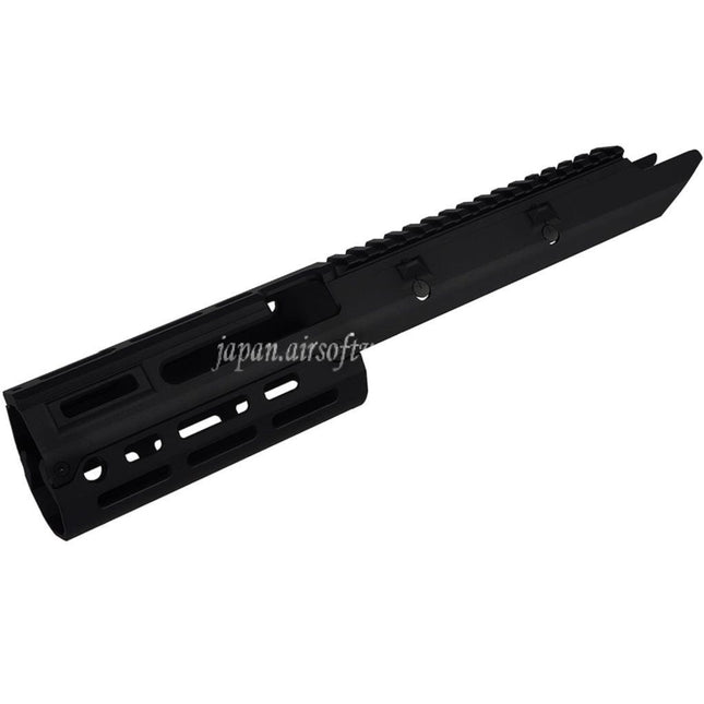 5KU 350mm Monolithic M-LOK ハンドガードレールシステム      東京マルイ次世代MP5電動ガン／VFC MP5ガスブローバックライフルに対応  ブラック