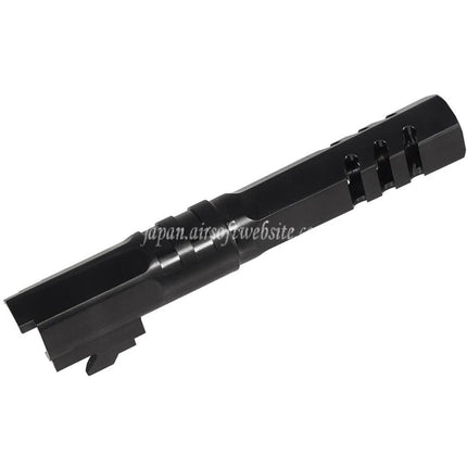 5KU  4.3インチ ステンレススチール 六角形アウターバレル +11mm CW 時計回りネジArmorer Works AW WE-TECH 東京マルイ Hi-Capa 4.3 シリーズ GBB ピストル エアソフトガンに適合