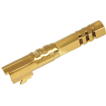 5KU  4.3インチ ステンレススチール 六角形アウターバレル +11mm CW 時計回りネジArmorer Works AW WE-TECH 東京マルイ Hi-Capa 4.3 シリーズ GBB ピストル エアソフトガンに適合