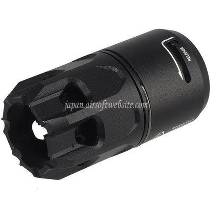 E&C King Compフラッシュハイダー QDオプレッサーブラストダイバーター付き     -14mm CCW 反時計回りに適しています