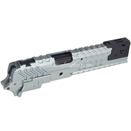 5KU CNCアルミマトリックススタイル アウターバレル ミドルフレームスライドセット 東京マルイ HI-CAPAシリーズ GBBピストル用 エアソフト