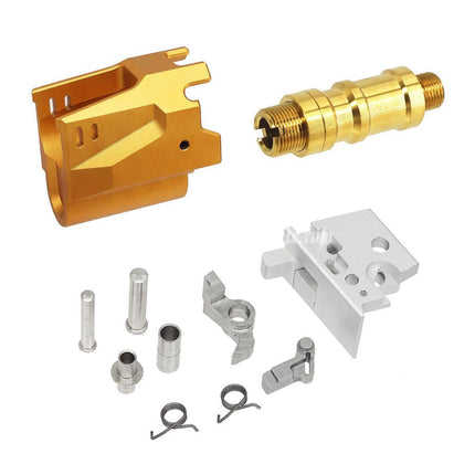 5KU CNCアルミマトリックススタイル アウターバレル ミドルフレームスライドセット 東京マルイ HI-CAPAシリーズ GBBピストル用 エアソフト