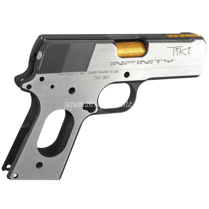 Bomber Airsoft CNC アルミニウム SVI Infinity Tiki スタイル バレルスライドフレームキットセット   東京マルイ V10シリーズ GBBピストルに適合   シルバー