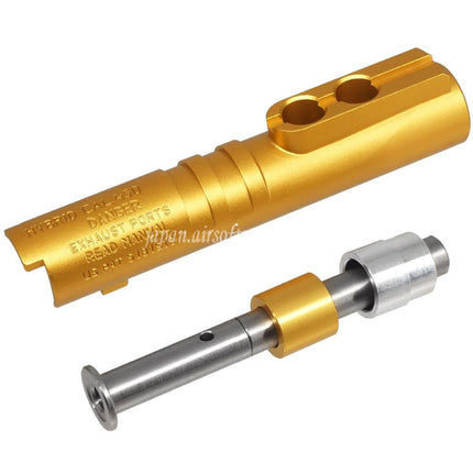 Bomber Airsoft CNC アルミニウム SVI Infinity Tiki スタイル バレルスライドフレームキットセット   東京マルイ V10シリーズ GBBピストルに適合   シルバー