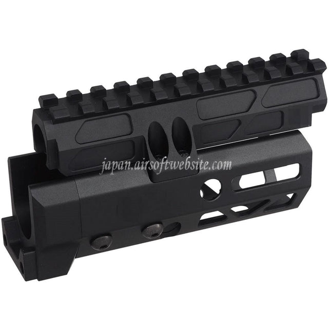 5KU 4.7インチ MMSスタイル M-Lok ハンドガードレールシステム      CYMA D-BOYS AKS-74Uシリーズ電動ガンに適しています   ブラック