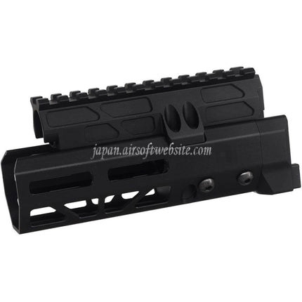 5KU 6.1インチ MMSスタイル M-Lok ハンドガードレールシステム      CYMA D-BOYS AKS-74Uシリーズ電動ガンに適しています   ブラック
