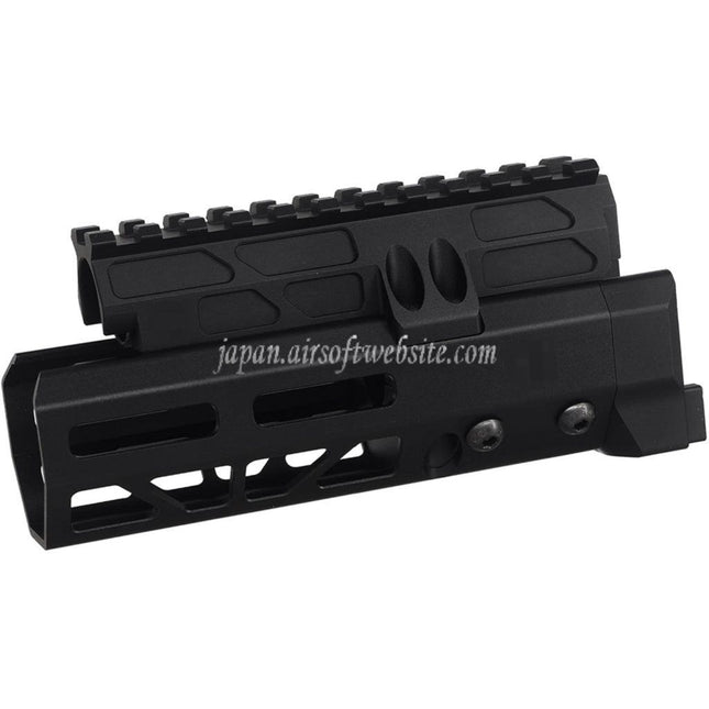 5KU 6.1インチ MMSスタイル M-Lok ハンドガードレールシステム      CYMA D-BOYS AKS-74Uシリーズ電動ガンに適しています   ブラック