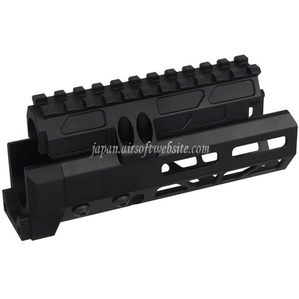 5KU 6.1インチ MMSスタイル M-Lok ハンドガードレールシステム      CYMA D-BOYS AKS-74Uシリーズ電動ガンに適しています   ブラック
