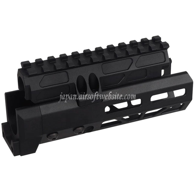 5KU 6.1インチ MMSスタイル M-Lok ハンドガードレールシステム      CYMA D-BOYS AKS-74Uシリーズ電動ガンに適しています   ブラック