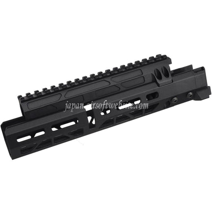 5KU 10.1インチ MMSスタイル M-Lok ハンドガードレールシステム      東京マルイAKMシリーズGBBライフルに適合    ブラック