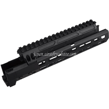 5KU 10.1インチ MMSスタイル M-Lok ハンドガードレールシステム      東京マルイAKMシリーズGBBライフルに適合    ブラック
