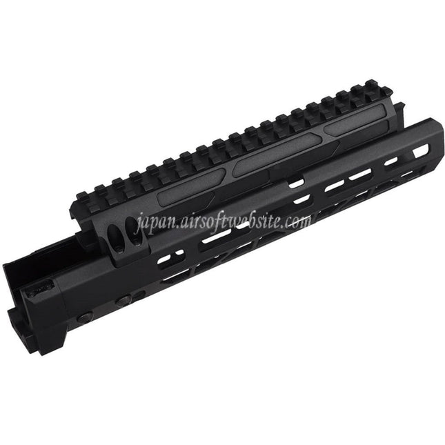 5KU 10.1インチ MMSスタイル M-Lok ハンドガードレールシステム      東京マルイAKMシリーズGBBライフルに適合    ブラック