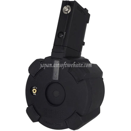 CYMA 500発 電動サウンドコントロールガスドラムマガジン    CYMA CGS 東京マルイ M4 シリーズ MWS GBB ライフル エアソフトガンに適合   ブラック