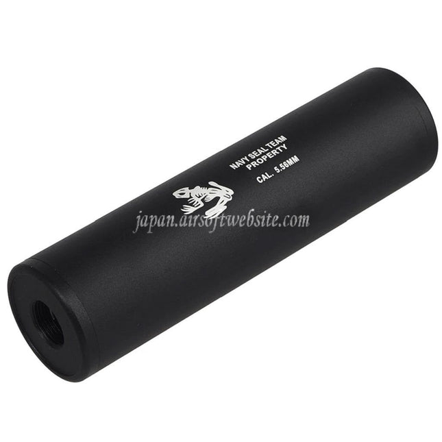 CYMA 128mm x 35mmネイビーシールズスタイル サイレンサー     -14mm CCW 反時計回りに適しています / +14mm CW 時計回りネジ