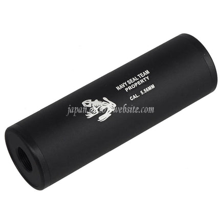 CYMA 108mm x 35mmネイビーシールズスタイル サイレンサー   -14mm CCW 反時計回りに適しています / +14mm CW 時計回りネジ