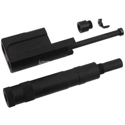 AIRSOFT WEBSITE ALGIMEC スタイル補償器 モックサプレッサー付き     +11mm CWネジバレル対応 KSC 東京マルイ M9 GBBピストル