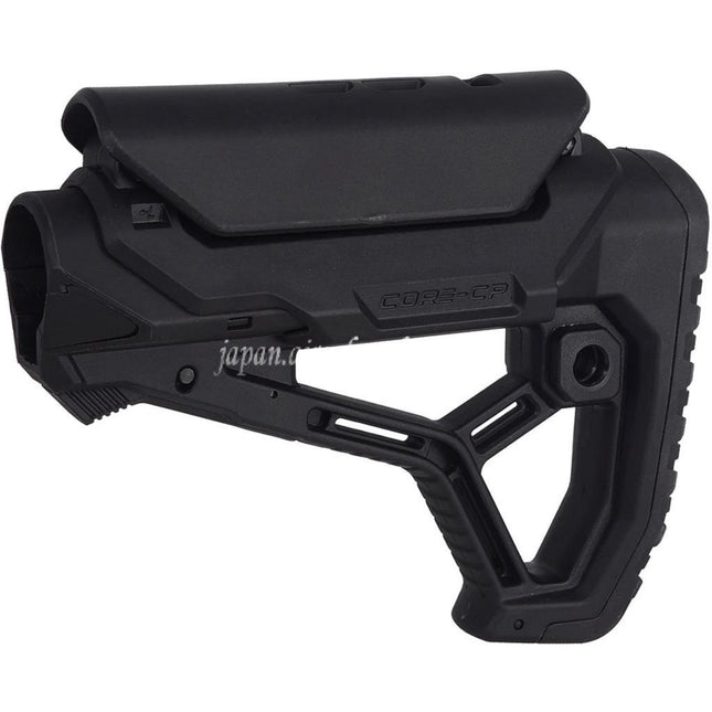 E&C GL-CORE CPスタイル伸縮式ストック    AR M4 M16シリーズの電動ガンに適しています  ブラック