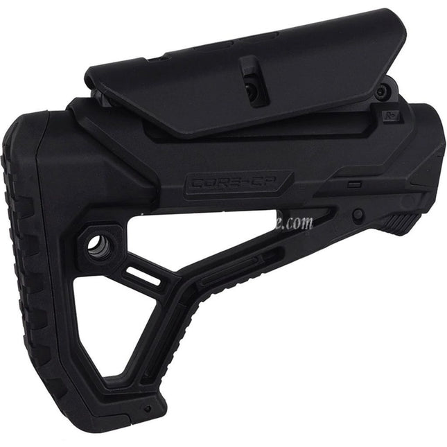 E&C GL-CORE CPスタイル伸縮式ストック    AR M4 M16シリーズの電動ガンに適しています  ブラック