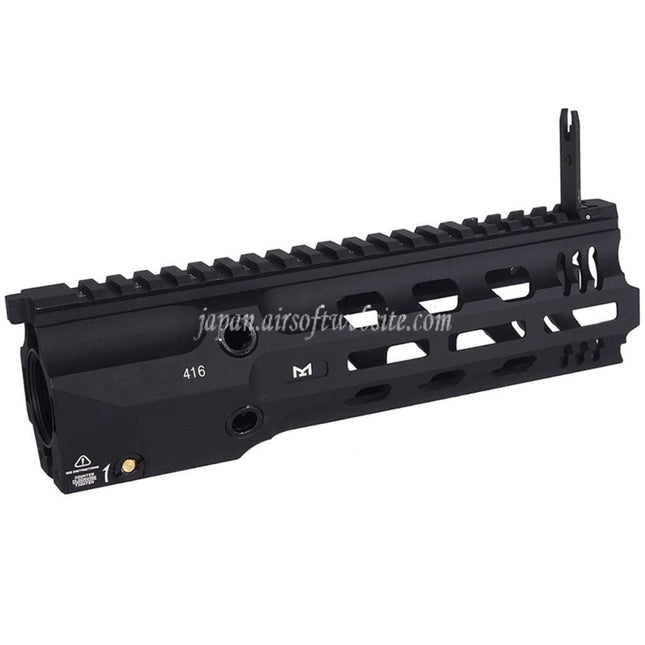 E&C GRIDLOKスタイル 9インチ フルデューティーM-Lok ハンドガードレールシステム      E&C 416シリーズ電動ガンに適しています   ブラック