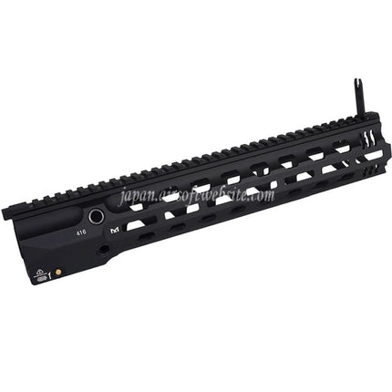 E&C GRIDLOKスタイル 14.5インチ フルデューティーM-Lokハンドガードレールシステム      E&C 416シリーズ電動ガンに適しています     ブラック