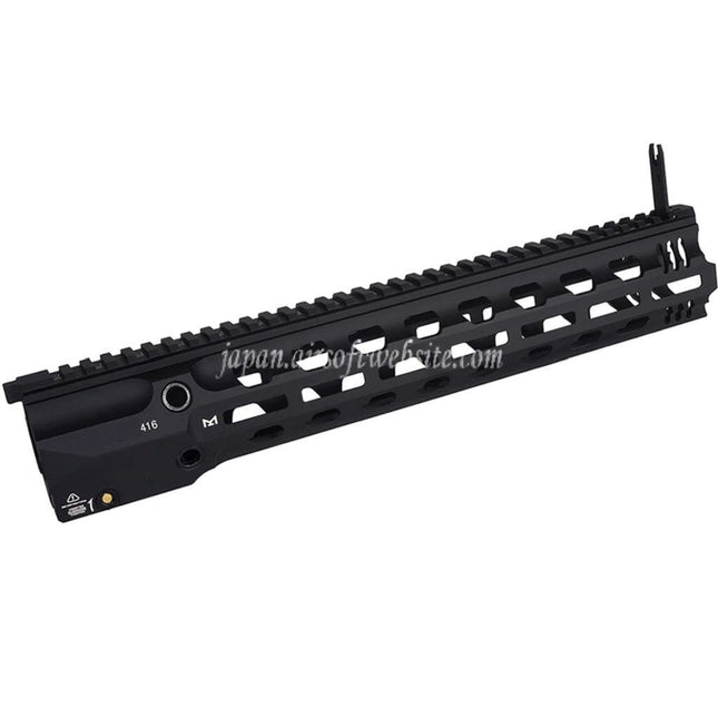 E&C GRIDLOKスタイル 14.5インチ フルデューティーM-Lokハンドガードレールシステム      E&C 416シリーズ電動ガンに適しています     ブラック