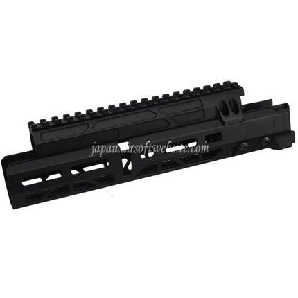 5KU 10.1インチ MMSスタイル M-Lok ハンドガードレールシステム      CYMA AKM AK74 AK105シリーズの電動ガンに適しています    ブラック