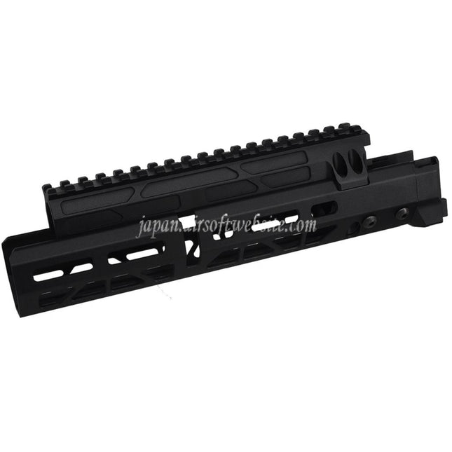 5KU 10.1インチ MMSスタイル M-Lok ハンドガードレールシステム      CYMA AKM AK74 AK105シリーズの電動ガンに適しています    ブラック