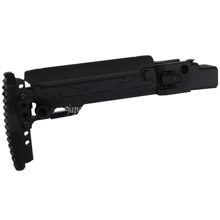 5KU KPYK 伸縮式折りたたみライフルストック チークライザー付き GHK AKM V3シリーズGBBライフルに適合    ブラック