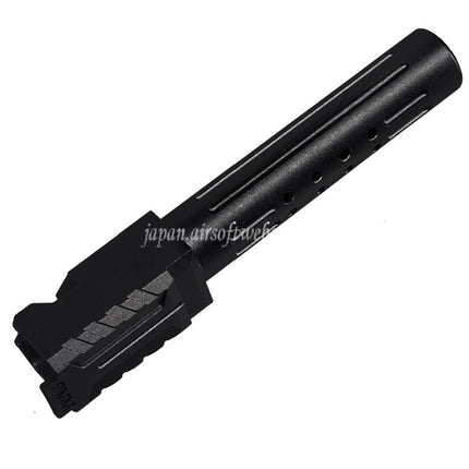 5KU CNCアルミニウムBRAスタイルポート付きアウターバレル     Umarex / VFC G19 Gen3シリーズGBBピストルエアソフトガンに適合