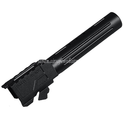 5KU CNCアルミニウムBRAスタイルポート付きアウターバレル     Umarex / VFC G19 Gen3シリーズGBBピストルエアソフトガンに適合