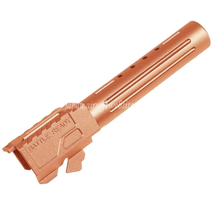 5KU CNCアルミニウムBRAスタイルポート付きアウターバレル     Umarex / VFC G19 Gen3シリーズGBBピストルエアソフトガンに適合