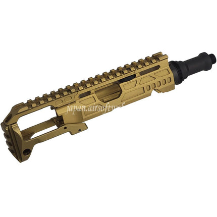 5KU カービンライフルコンバージョンキット タイプC M1913レールストックアダプター付き ACTION ARMY AAP-01シリーズGBBピストルエアソフトガン対応
