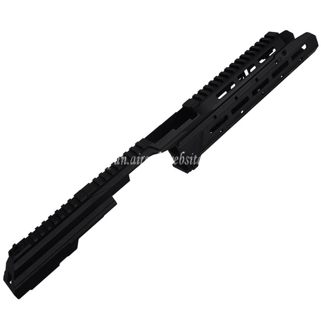 5KU Chassis SAGスタイル MK3.1 Monolithic M-Lok ハンドガードレールシステム レール付きダストカバーセット      CYMA AKM AK74 AK105シリーズの電動ガンに適しています     ブラック
