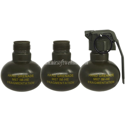 APS HAKKOTSU 3個 サンダーC Co2 サウンドグレネードM67砲弾ボトル メインコア付き