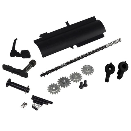 E&C SDMRスタイルのメタルボディ上部下部レシーバー    E&C M110A1 HK417シリーズ電動ガンに適しています   ブラック