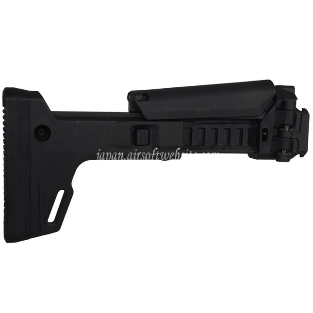 PTS 強化ポリマーE9マサダサイドフォールディングストック アダプター付き  ASG CZ Scorpion EVO AEGライフルに適しています ブラック
