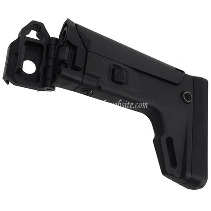 PTS 強化ポリマーE9マサダサイドフォールディングストック アダプター付き  ASG CZ Scorpion EVO AEGライフルに適しています ブラック