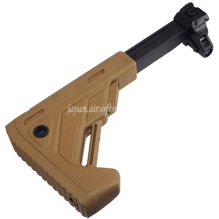 E&C   5段階伸縮式折りたたみストック     20mmピカティニーレールE&C SIG MPX MCXシリーズライフルに適しています