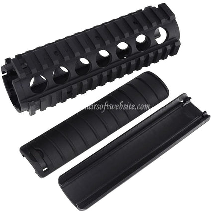 Airsoft Website 170mm ポリマーKACスタイル M4A1 M4CQB RAS ハンドガードレールシステムレールカバー付き      M4 M16シリーズの電動ガンに適しています    ブラック
