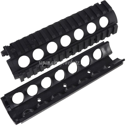 Airsoft Website 170mm ポリマーKACスタイル M4A1 M4CQB RAS ハンドガードレールシステムレールカバー付き      M4 M16シリーズの電動ガンに適しています    ブラック