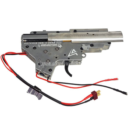 APS Artemis バージョン2 V2ギアボックス E-Shooter ETU搭載      M4 M16シリーズの電動ガンAEG EBBライフルに適しています 背面配線