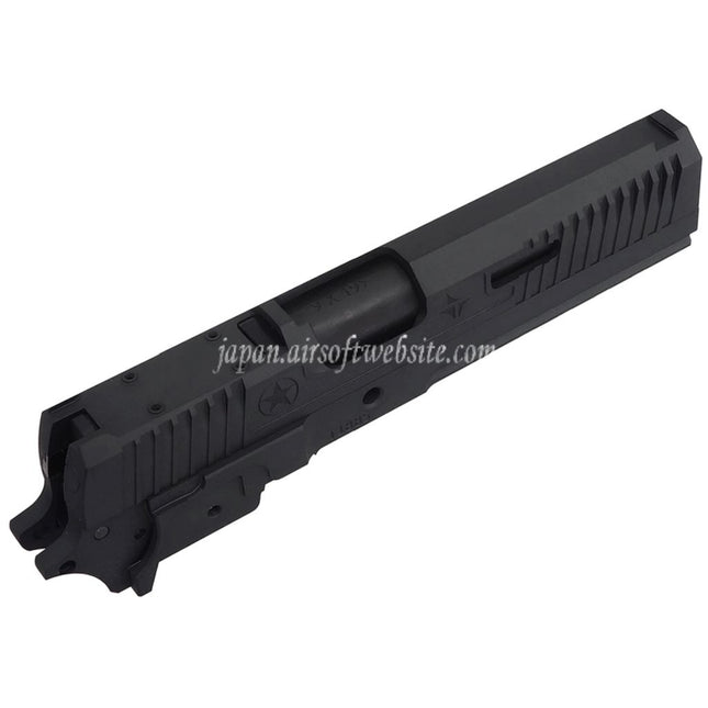Bomber Airsoft CNC アルミニウム TRIARCシステム スタイル バレルスライドミドルフレームキットセット    東京マルイ HI-CAPAシリーズ GBBピストルに適合    チタングレー
