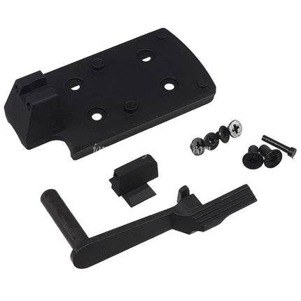 Bomber Airsoft CNC アルミニウム TRIARCシステム スタイル バレルスライドミドルフレームキットセット    東京マルイ HI-CAPAシリーズ GBBピストルに適合    チタングレー