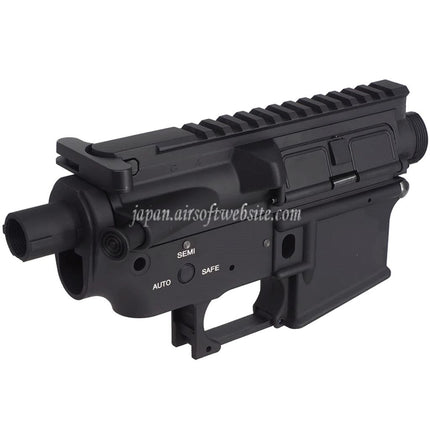 E&C QDクイックデタッチシステム 金属ボディ 上部下部レシーバー      E&C 東京マルイ M4 M16シリーズ電動ガンに適合     ブラック