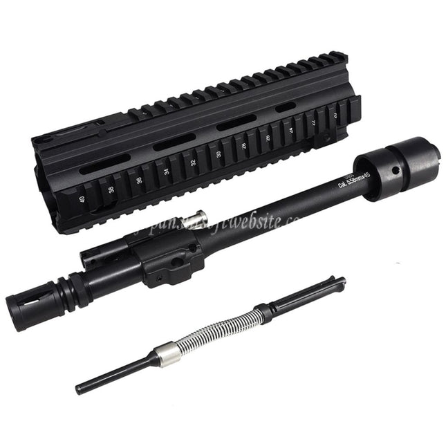 CYMA CGS HK416A5 ハンドガードレールシステム インナーアウターバレルフロントセット      CYMA CGS HK416シリーズGBBライフルに適しています   ブラック