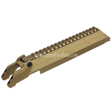 5KU CNCアルミニウム M1913 20mmレール付きレシーバーダストカバー     MMSハンドガード CYMA AKM AK74 AK104 AK105シリーズライフル